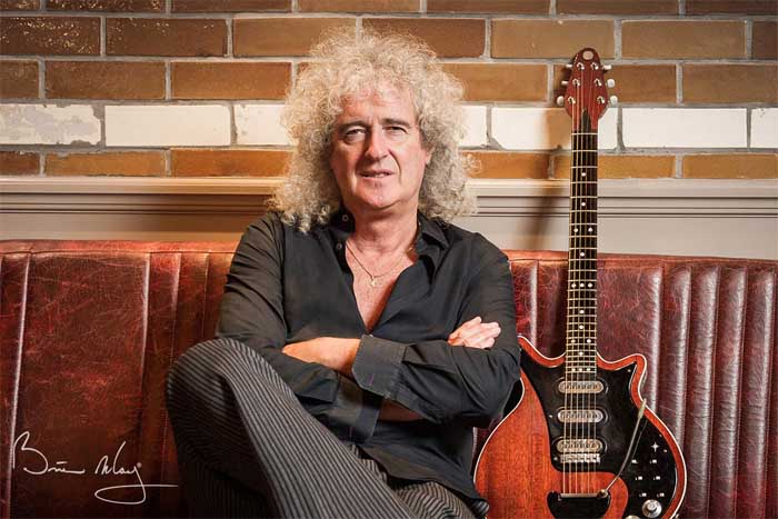A photo of Brian May.